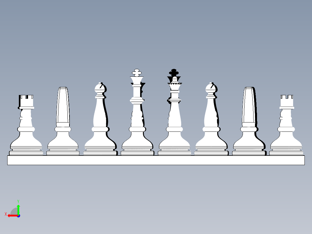 象棋6后视图