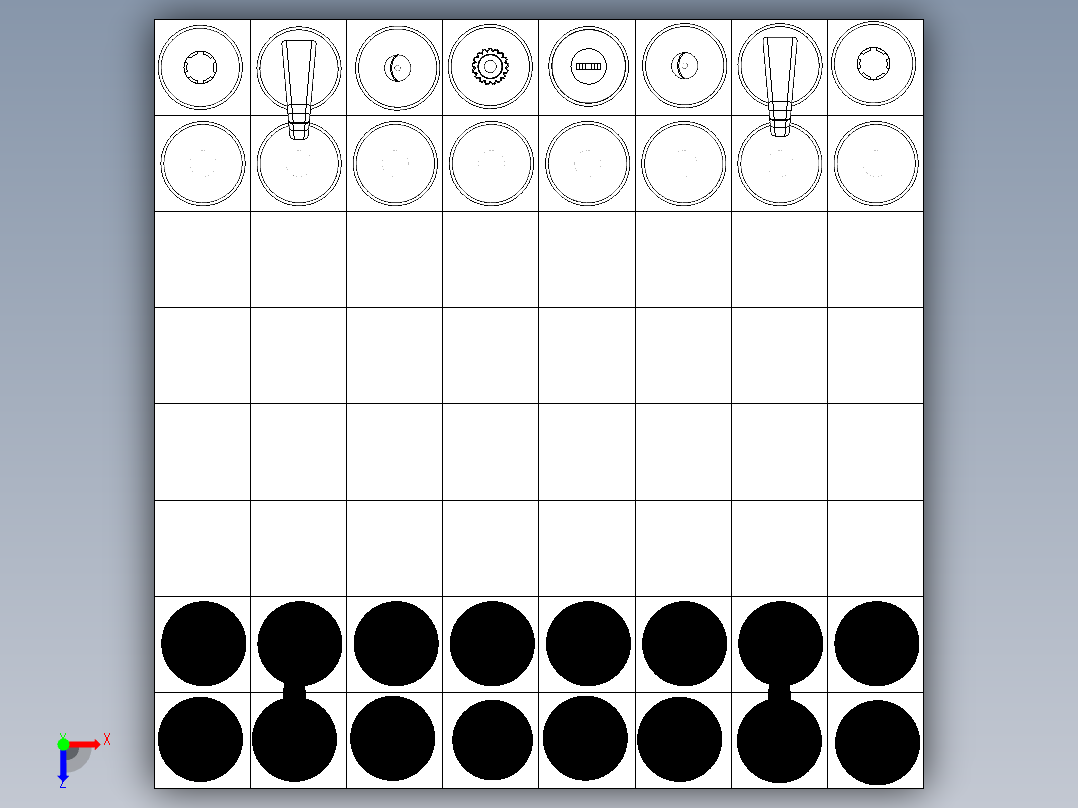 象棋6俯视图