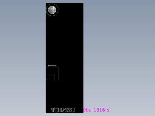 定位配件(A)BBU-2D多系列多零件图纸模型