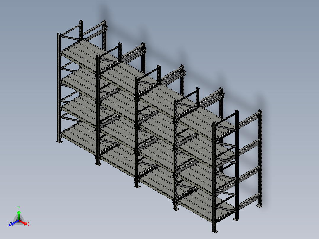 模具架正等轴测图