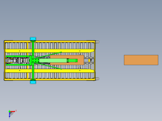自动折盖封箱机总装配含三维二维说明书俯视缩略图