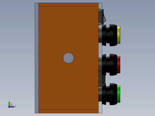 电器柜 电控柜 (85) 三维 图纸左视缩略图