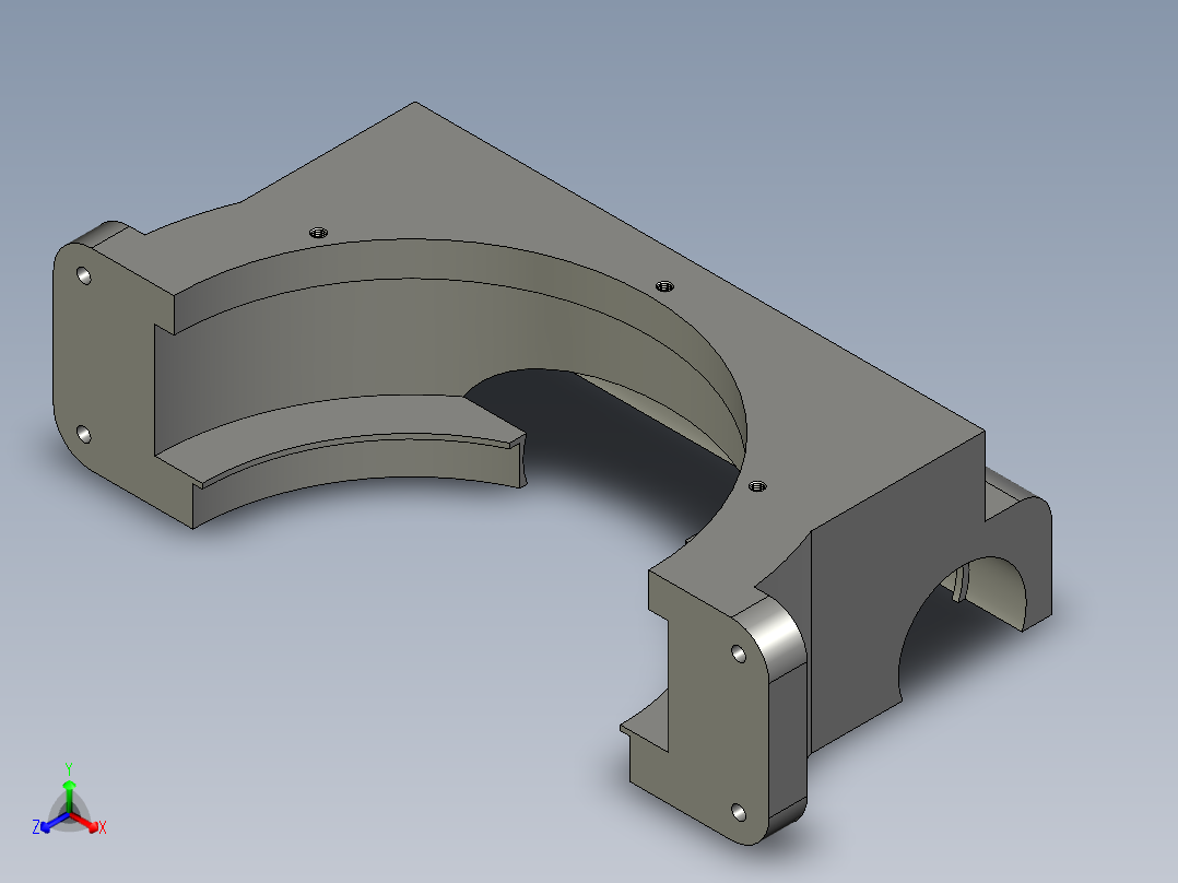 钢球式无级变速器正等轴测图