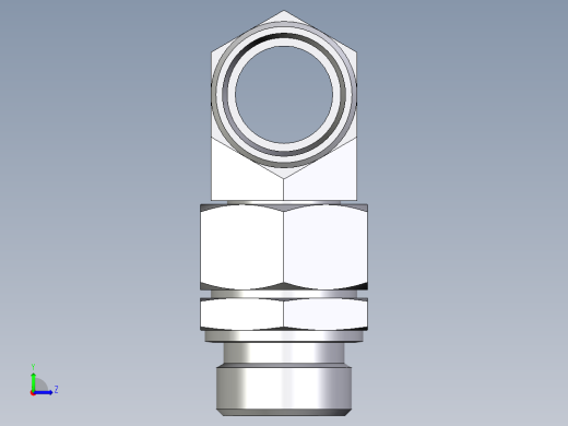 卡套式工业通用硬管接头EO_Assembled_adjustable_standpipe_branch_tee_EVT28LROMD71左视缩略图