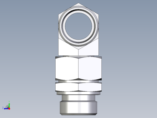 卡套式工业通用硬管接头EO_Assembled_adjustable_standpipe_branch_tee_EVT28LROMD71右视缩略图
