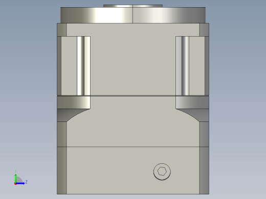 斜齿孔PGH115-L1 19-70-90-M5 KCZ25.STEP左视缩略图