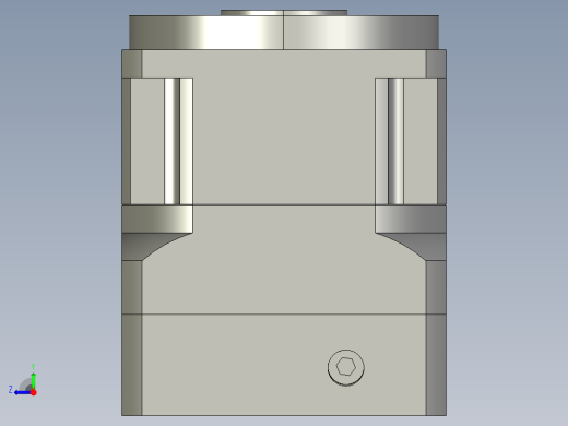 斜齿孔PGH115-L1 19-70-90-M5 KCZ25.STEP右视缩略图
