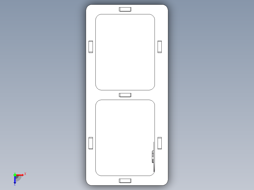 日历笔筒俯视图