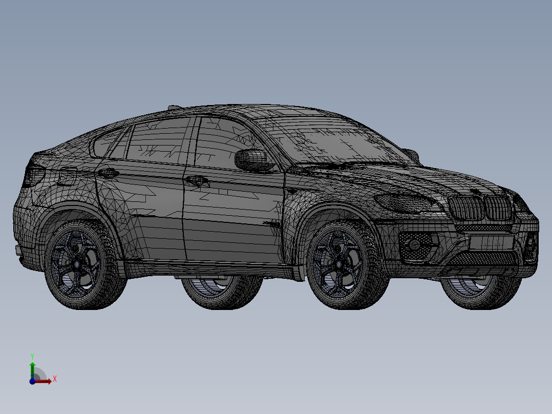 X6 Car全能轿跑车前视图