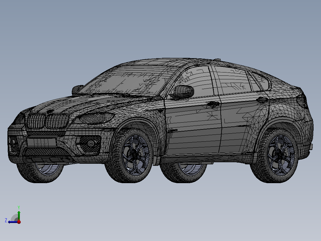 X6 Car全能轿跑车右视图