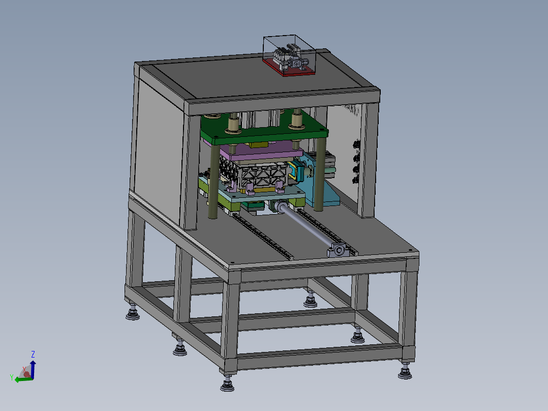 电池托架气密性自动检测装置3d模型