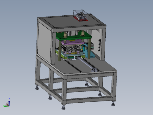 电池托架气密性自动检测装置3d模型