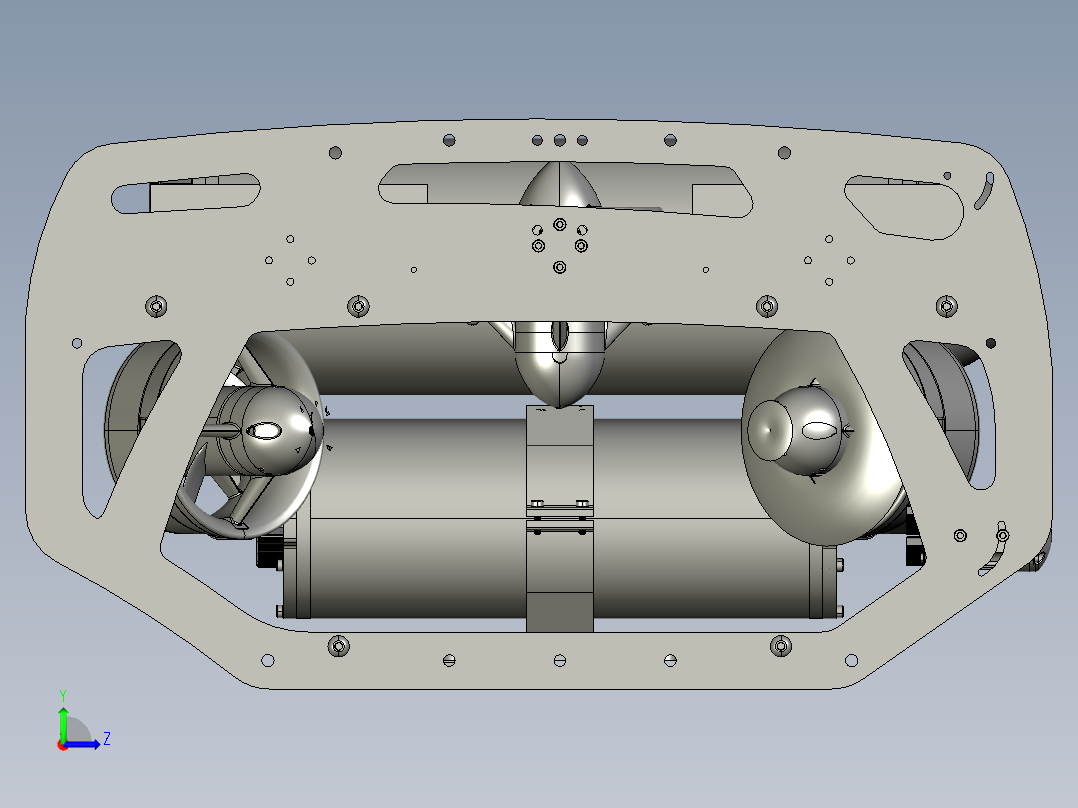 水下无人机遥控黑科技飞行器左视图