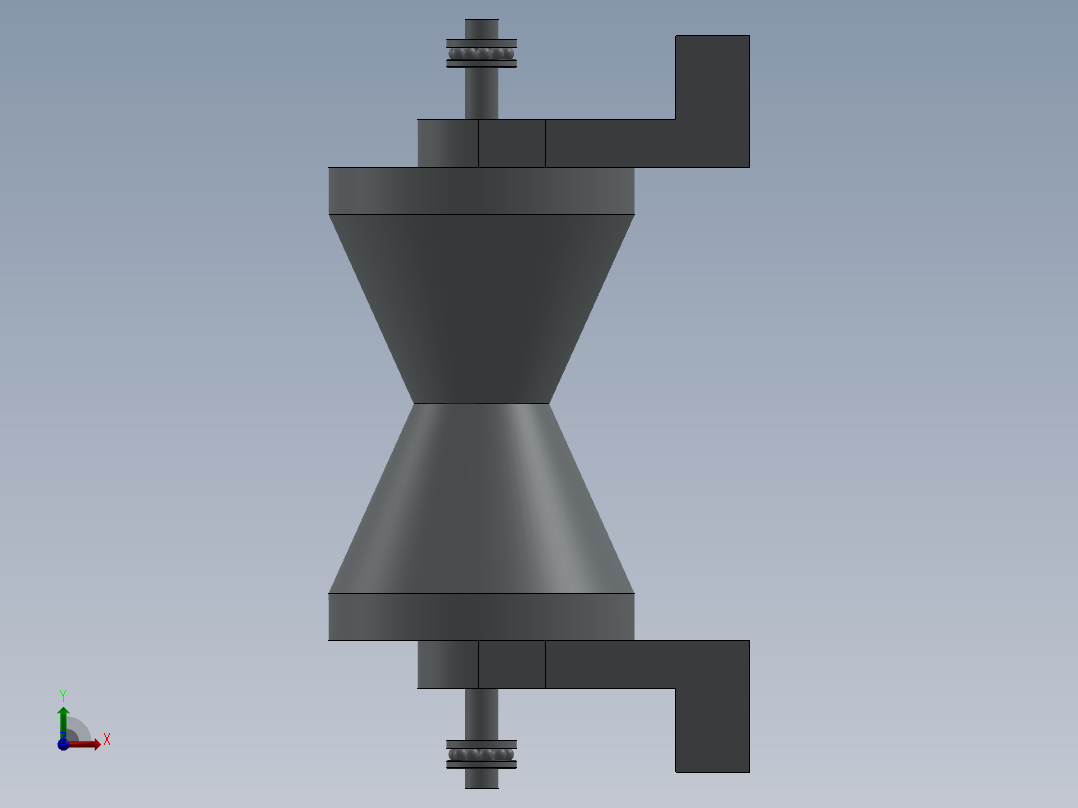 转子燃气轮机890---模型格式为 sw前视图