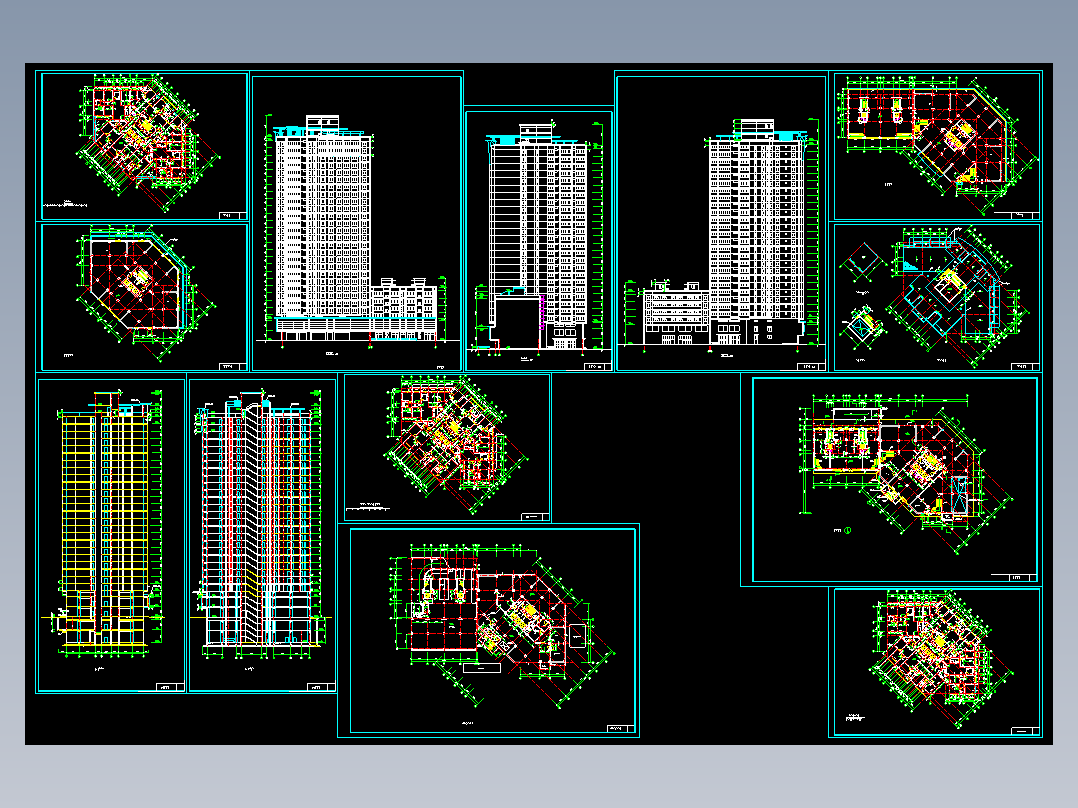 东方神韵高层住宅设计图纸
