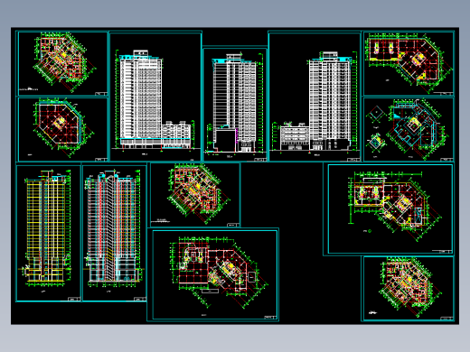 东方神韵高层住宅设计图纸
