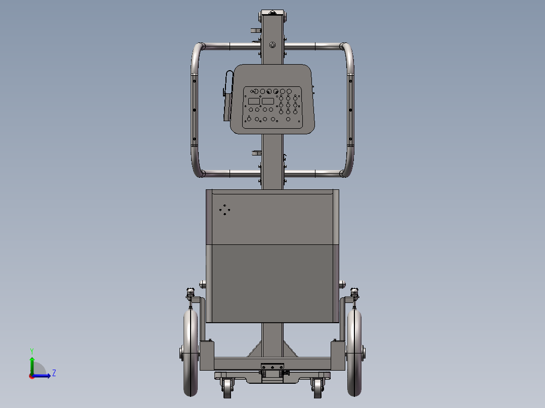 多功能折叠型医疗台车sw20左视图
