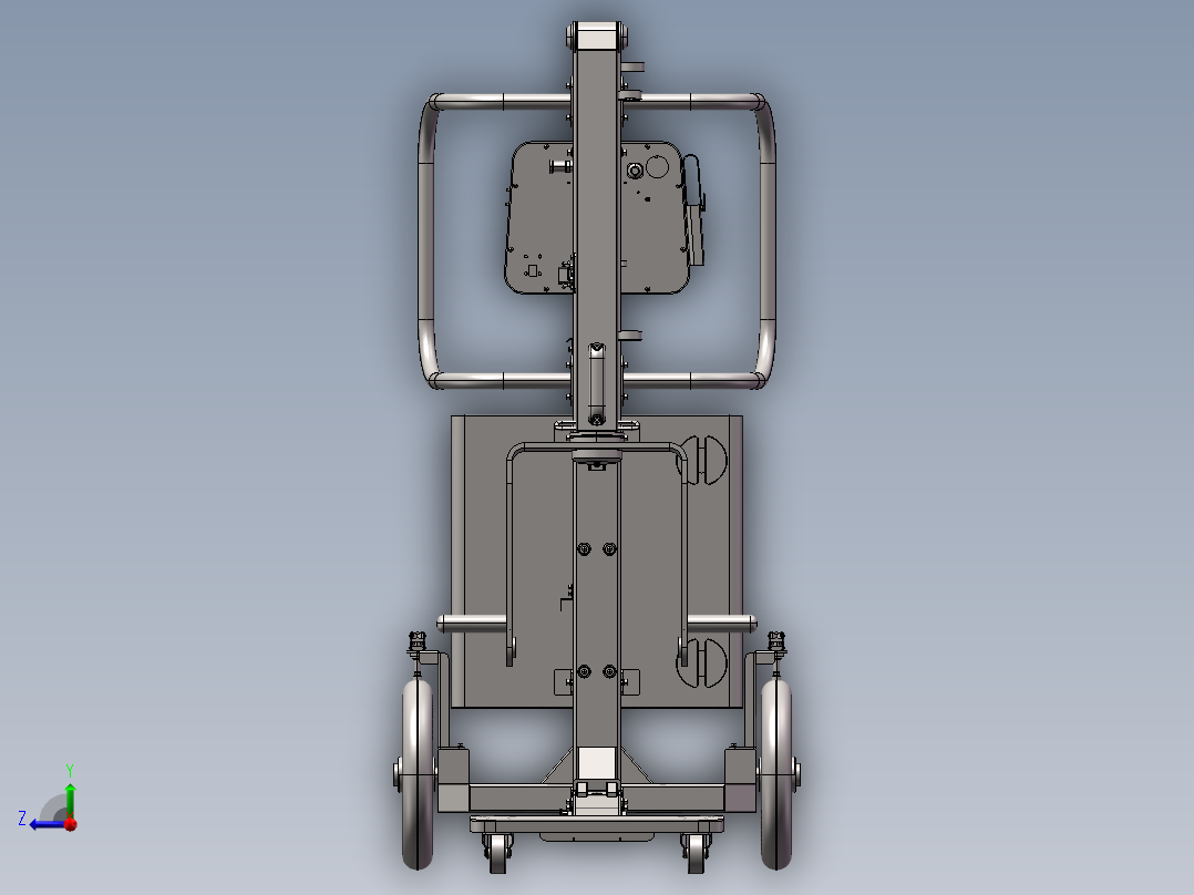 多功能折叠型医疗台车sw20右视图