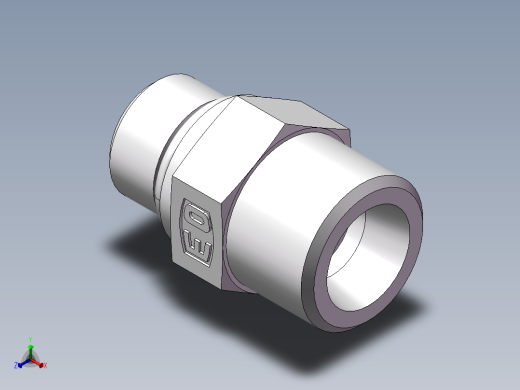 美制O圈密封接头、1DO-18-06正等轴测缩略图