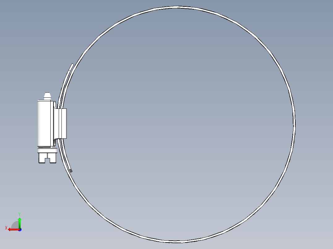 管箍 喉箍 管卡箍 管夹抱箍 带配置后视图