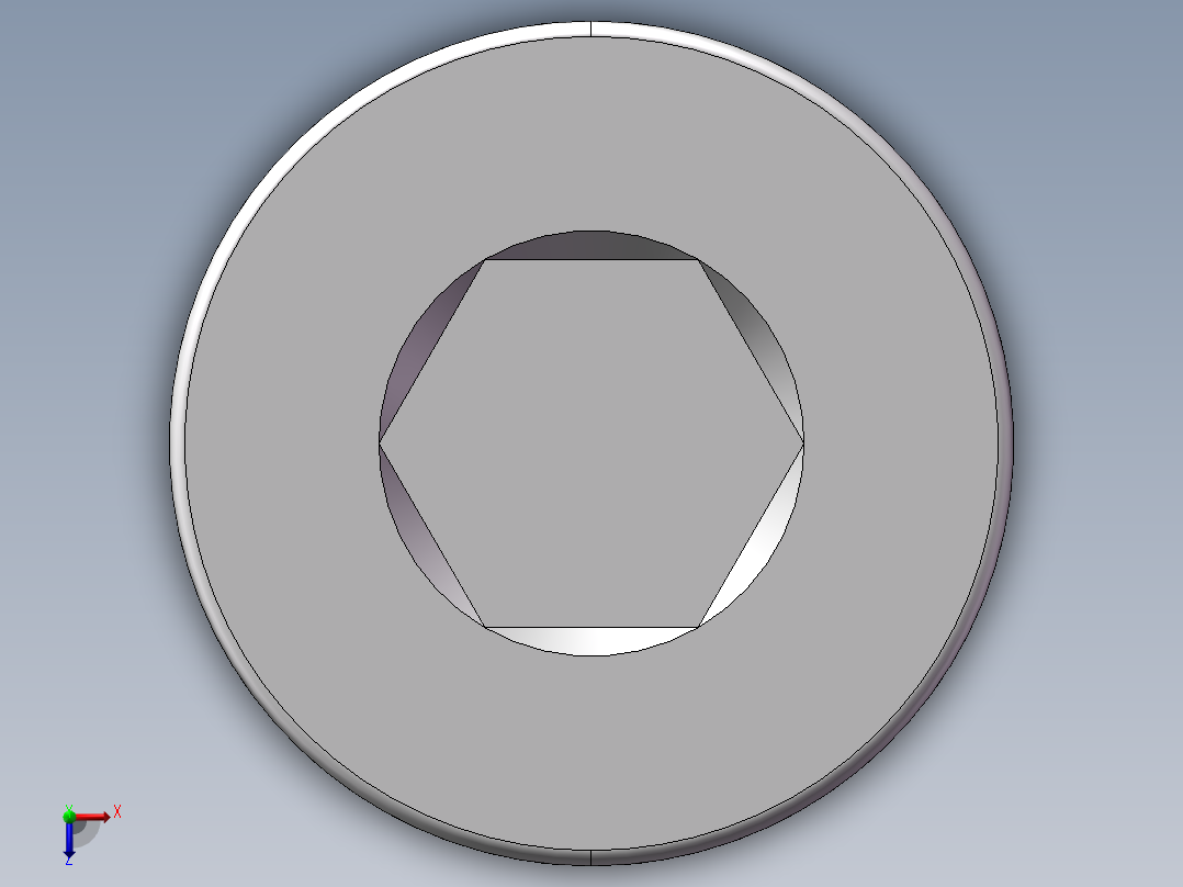 堵头 4BN 内六角螺堵、4BN-24WD俯视图