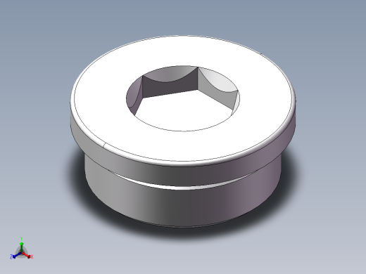 堵头 4BN 内六角螺堵、4BN-24WD正等轴测缩略图