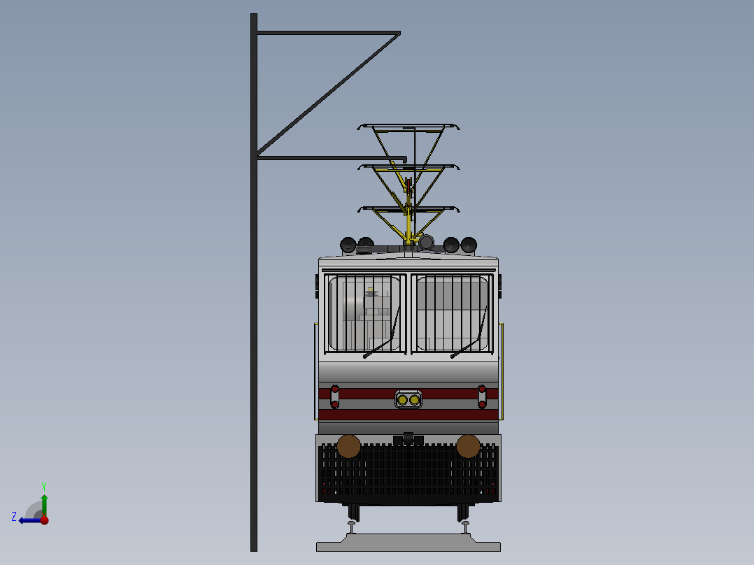 火车、动车、高铁(36)右视图