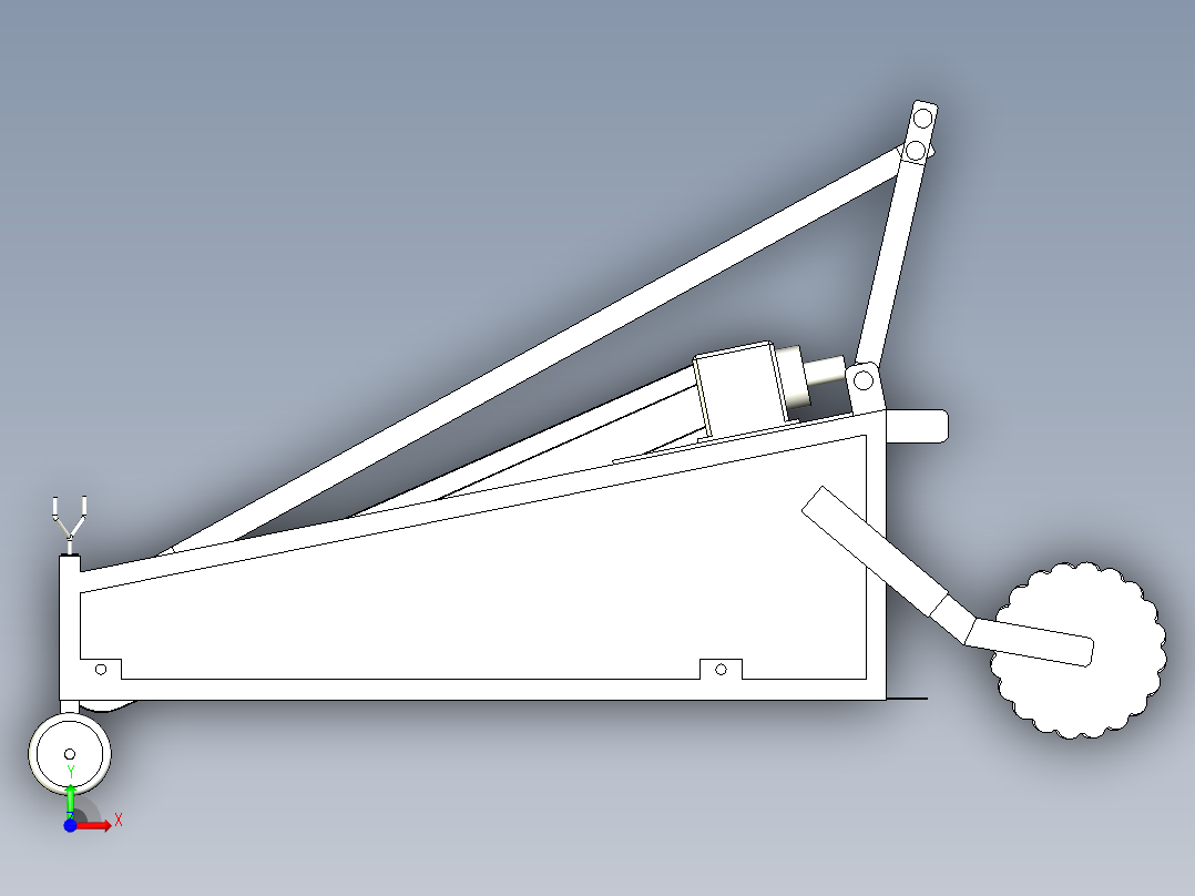 马铃薯收获机前视图