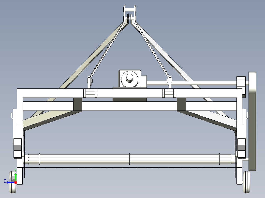 马铃薯收获机右视图