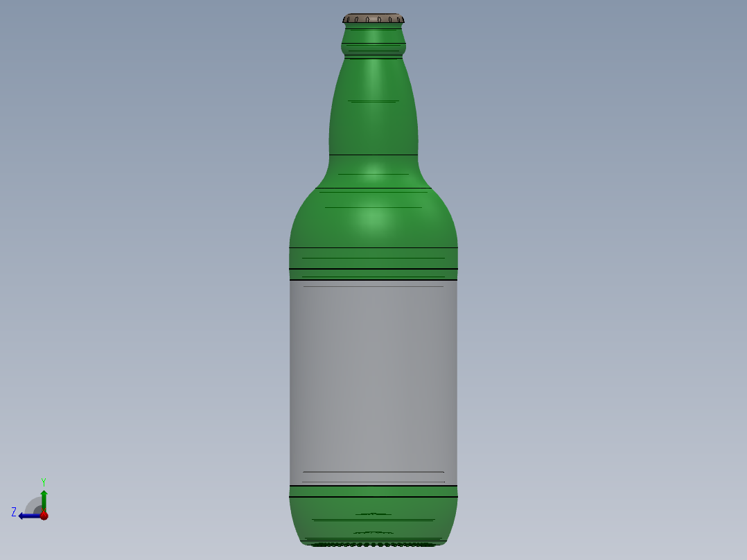 啤酒瓶、瓶子(2)右视图