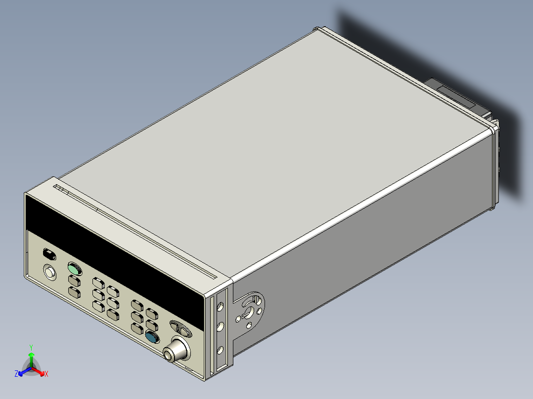 34970A数据采集开关单元正等轴测图