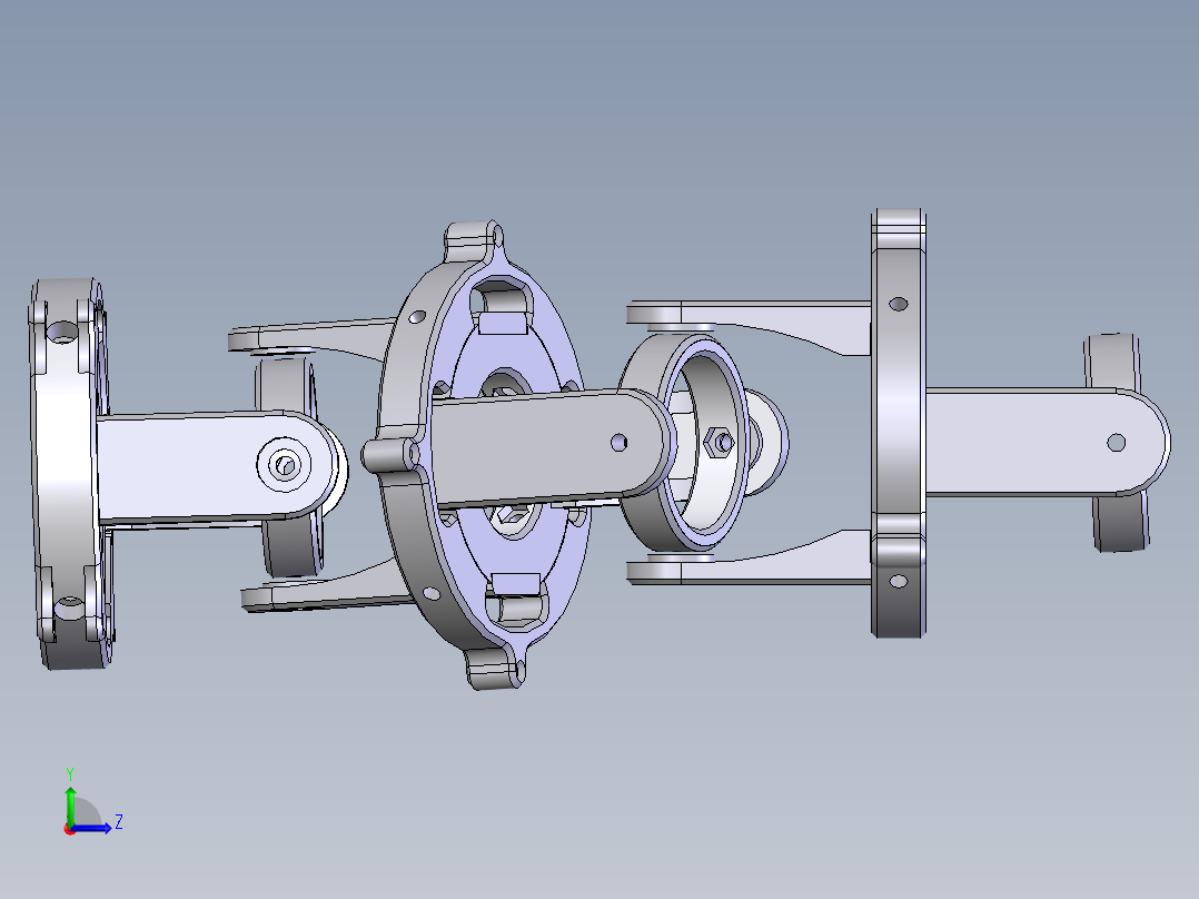 机械臂骨架左视图