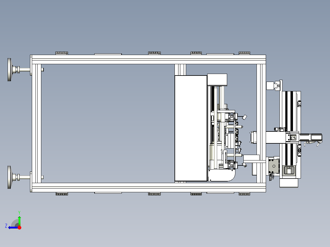 在线式FCT检测设备右视图