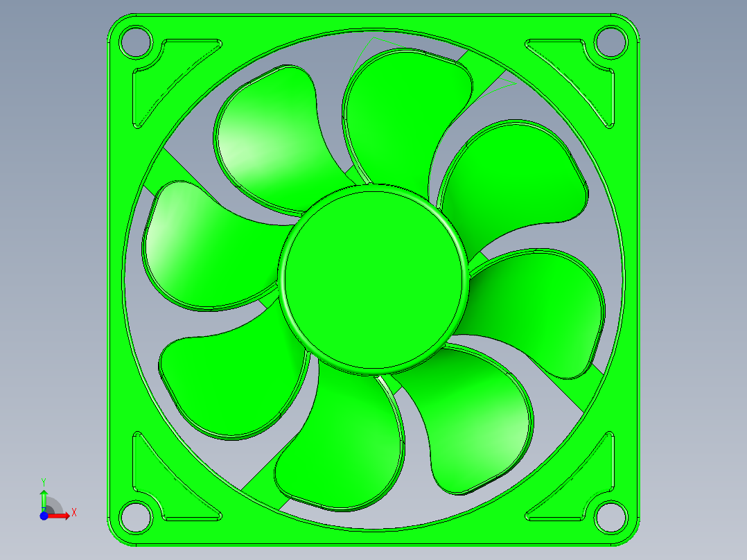 无刷风扇11前视图