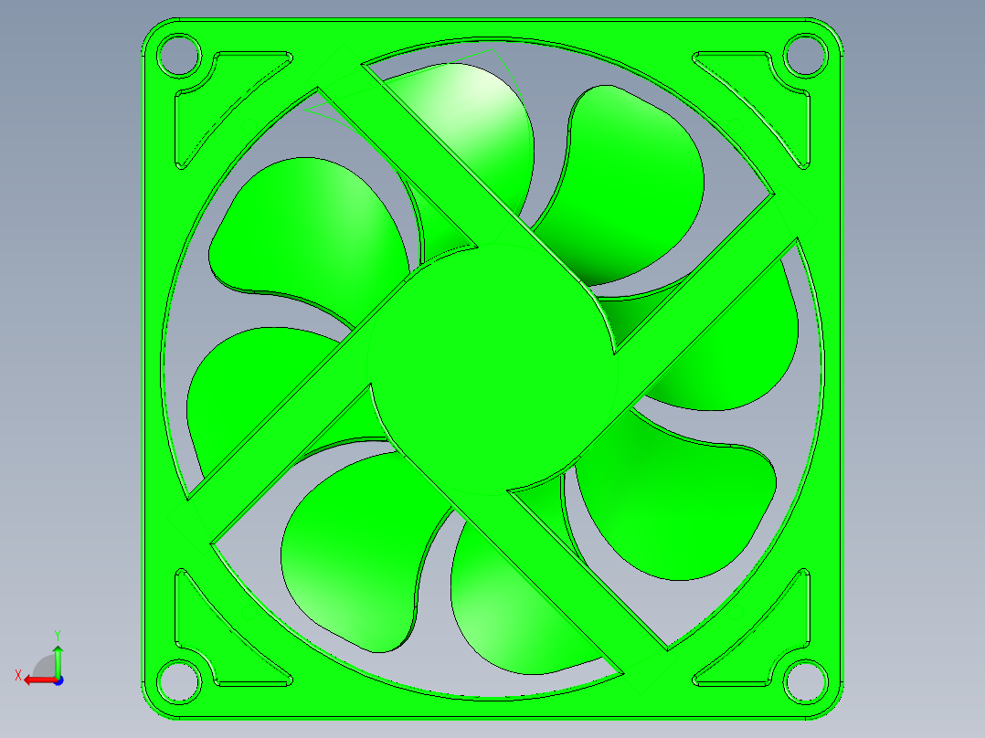 无刷风扇11后视图