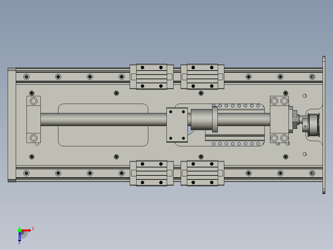 HWT1-直线升降模组S400俯视图