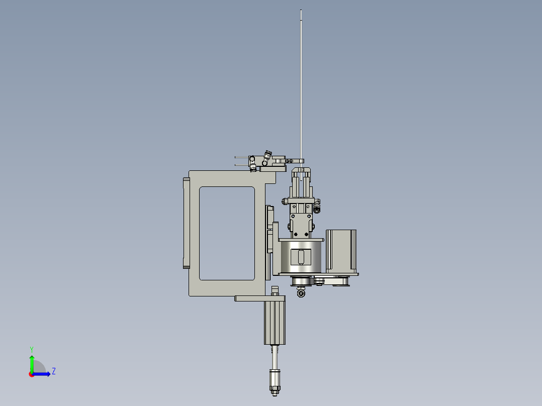 2018SOLIDWORKS1100Z包铜箔机构左视图