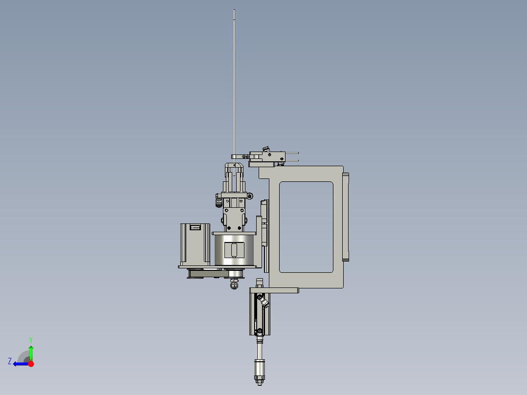 2018SOLIDWORKS1100Z包铜箔机构右视图