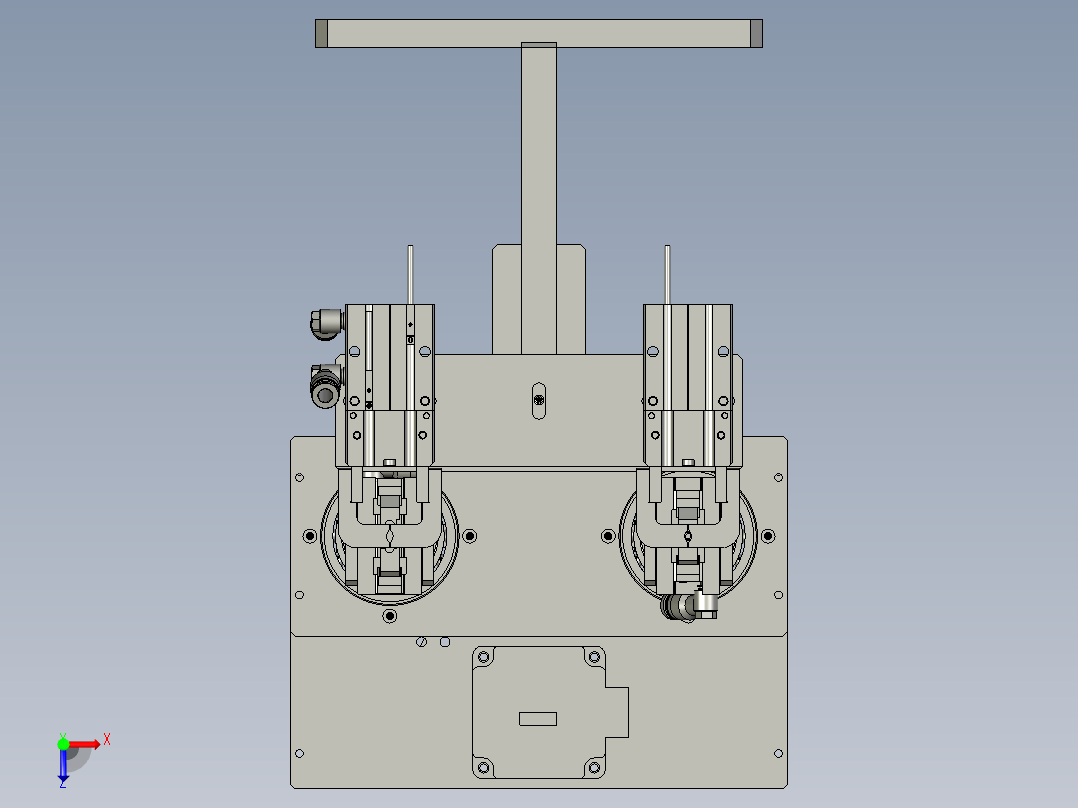 2018SOLIDWORKS1100Z包铜箔机构俯视图