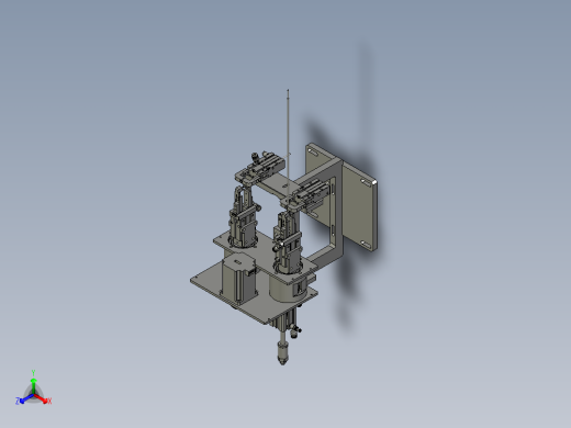 2018SOLIDWORKS1100Z包铜箔机构正等轴测缩略图