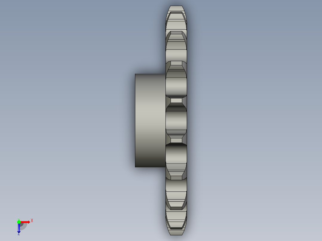 链轮10B-18俯视图