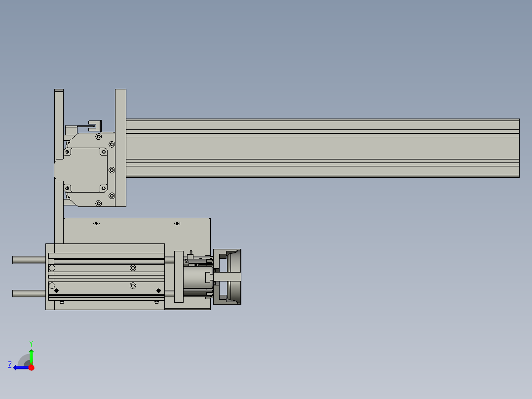DJ盖上料机械手右视图