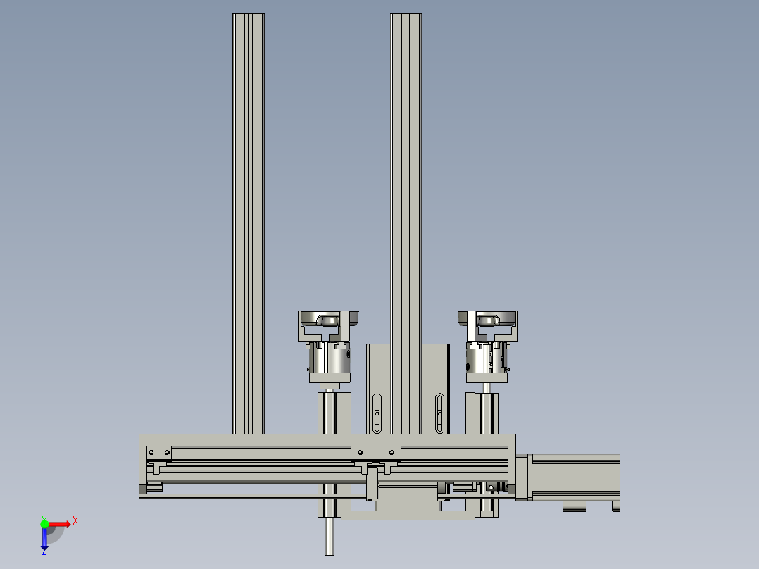 DJ盖上料机械手俯视图