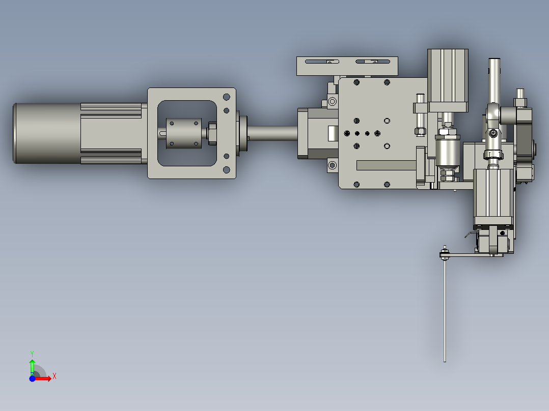 YWP200K4-07C-00右切极片组件前视图