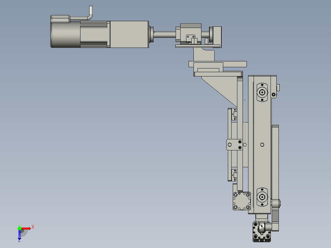 YWP200K4-07C-00右切极片组件俯视图