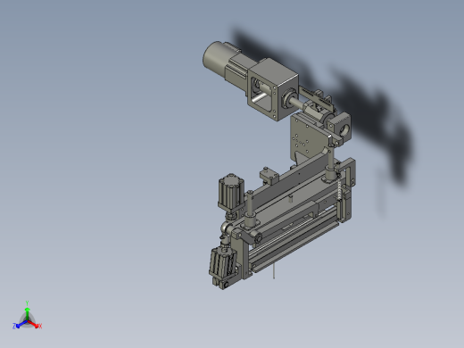 YWP200K4-07C-00右切极片组件正等轴测缩略图
