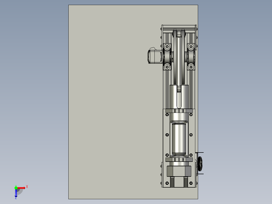 易拉罐压扁设备俯视图