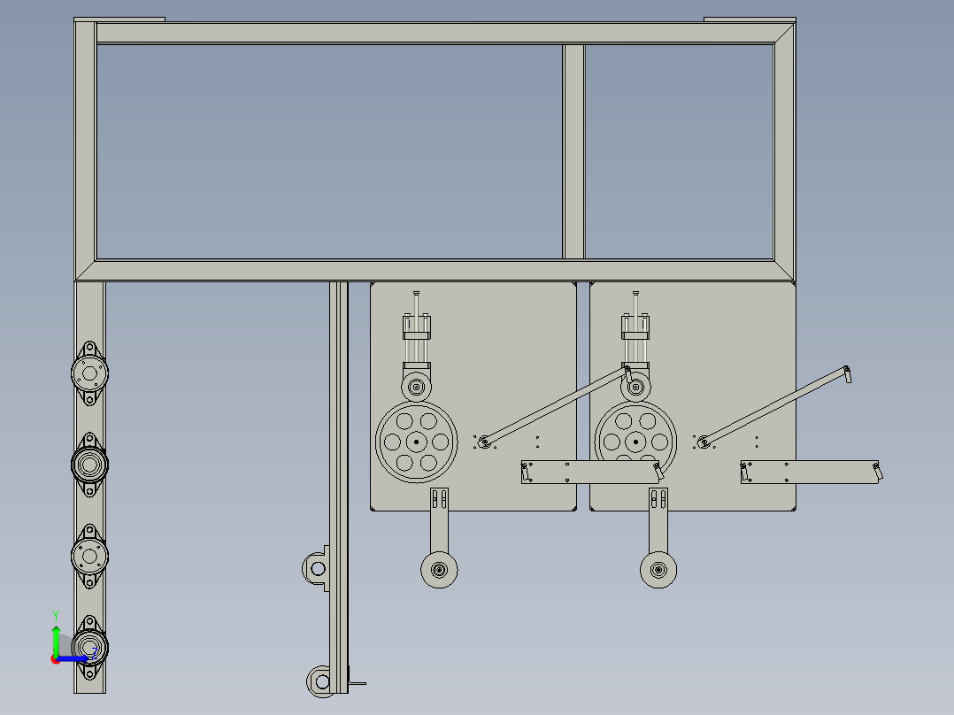 可调式密封条导向组件左视图