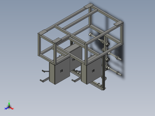 可调式密封条导向组件正等轴测缩略图