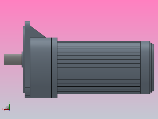 GV22型：立式三相齿轮减速马达[GV-28-100-250~1800-S]后视缩略图
